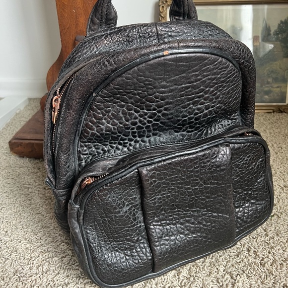 black leather backpacks Personalized Black Leather Backpack: Handmade Laptop Bag